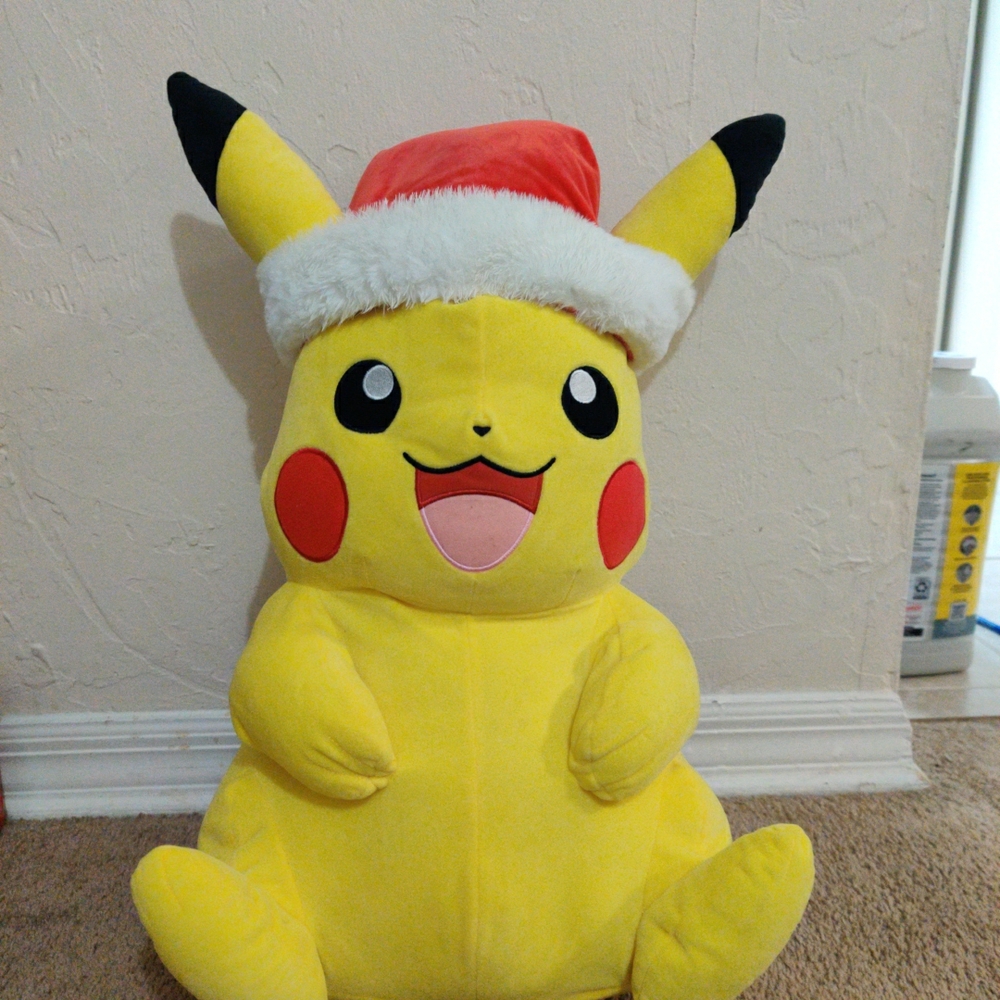Large 24” Limited Pikachu Pokémon Christmas Hat GameStop 2020